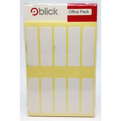 Blick Self Adhesive Labels 19mm x 63mm White Office Pack