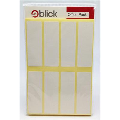 Blick Self Adhesive Labels 25mm x 75mm White Office Pack