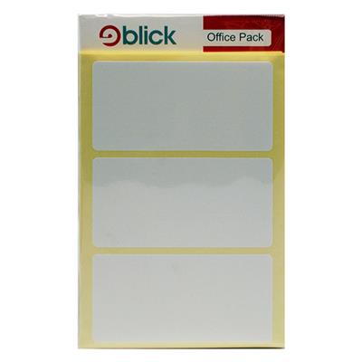 Blick Self Adhesive Labels 50mm x 100mm White Office Pack