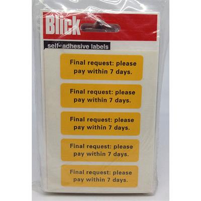 Blick Self Adhesive Labels AR3/R3 Account Reminders (35pc)