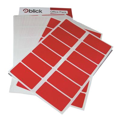 Blick Self Adhesive Labels 25mm x 50mm Red (320pc)