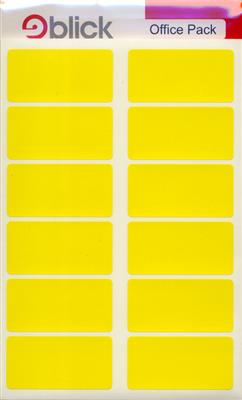 Blick Self Adhesive Labels 25mm x 50mm Yellow (320pc)