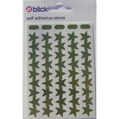 Blick Self Adhesive Labels Metallic Stars 14mm Gold (135pc)