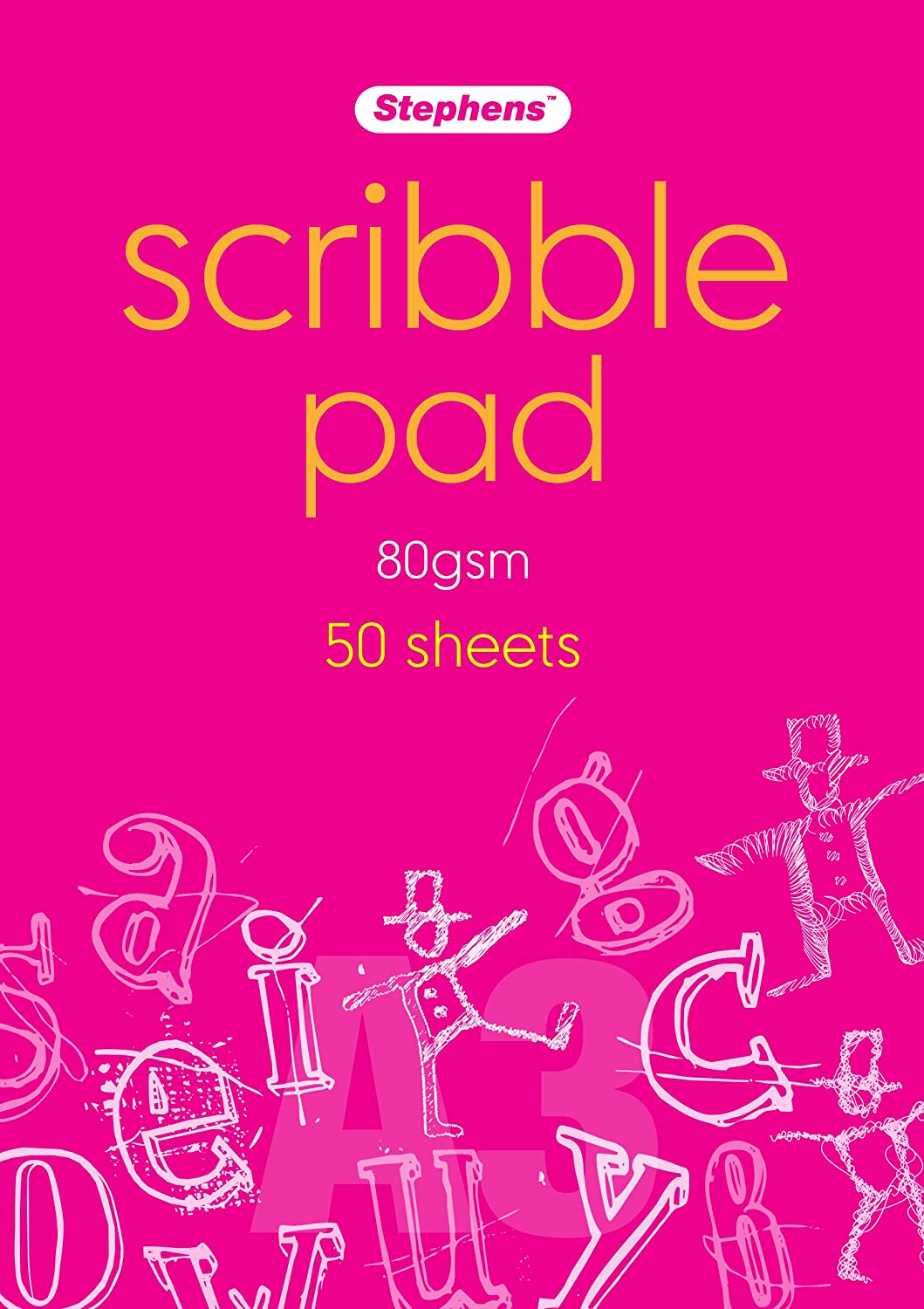 Stephens A3 Scribble Pad 80gsm 50shts