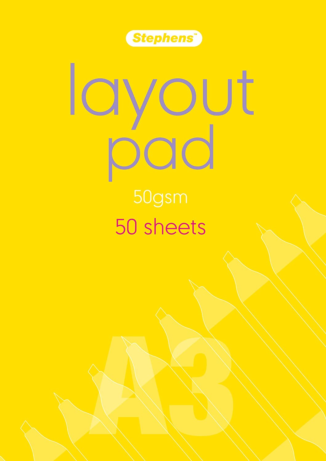 Stephens A3 Layout Pad 50gsm 50shts