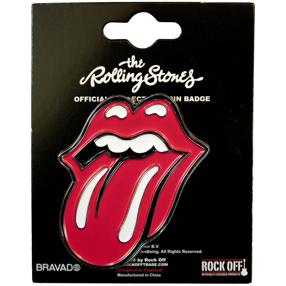 The Rolling Stones Pin Badge Classic Tongue Large (41mm x 46mm)
