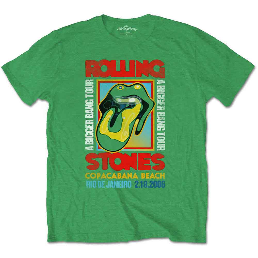 The Rolling Stones Unisex T-Shirt Copacabana Green (S)
