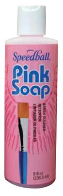 Speedball Pink Soap Brush Cleaner 8oz Bottle