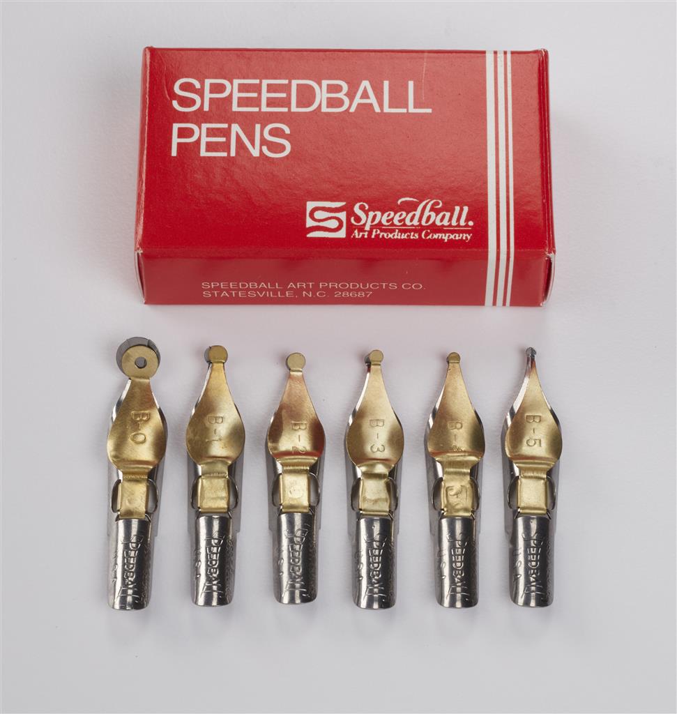 Speedball Calligraphy Pen Nib Set B-Series Round Broad Edge