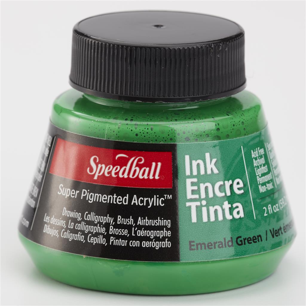 Speedball Super Pigmented Acrylic Calligraphy Ink 2oz Emerald Green