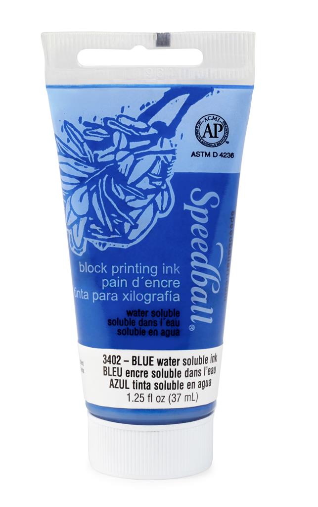 Speedball Water-Soluble Block Printing Ink Blue 37ml (3402)