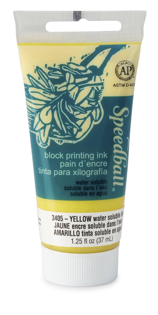 Speedball Water-Soluble Block Printing Ink Yellow 37ml (3405)