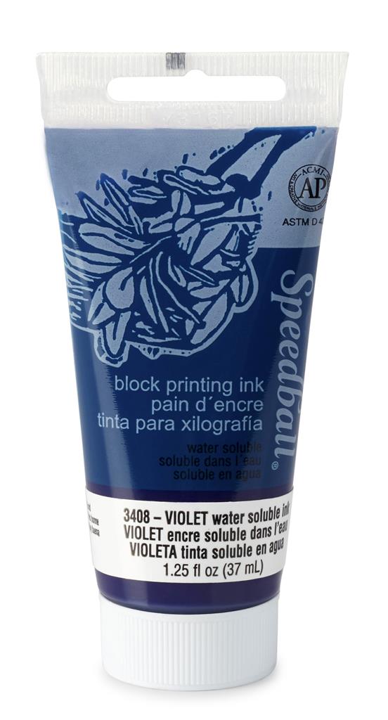 Speedball Water-Soluble Block Printing Ink Violet 37ml (3408)