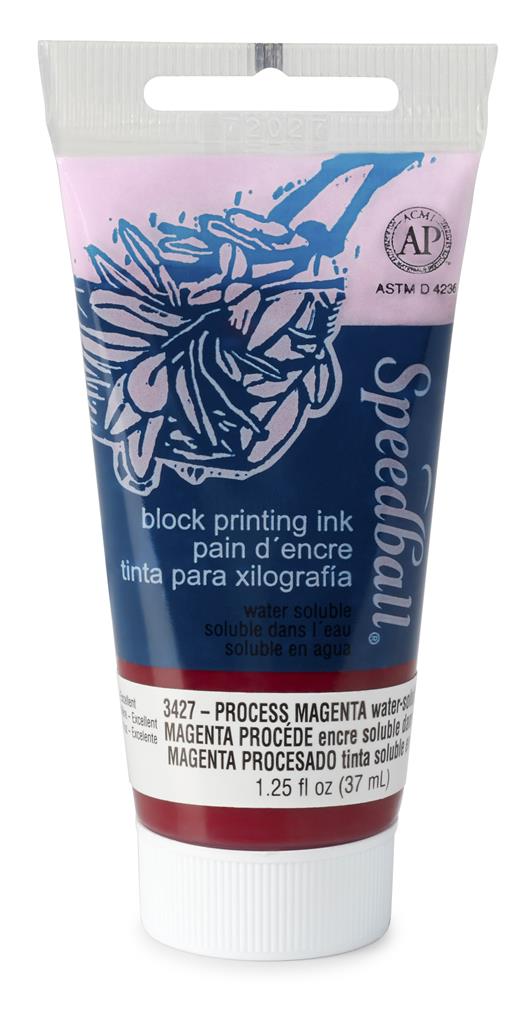 Speedball Water-Soluble Block Printing Ink Process Magenta 37ml (3427)