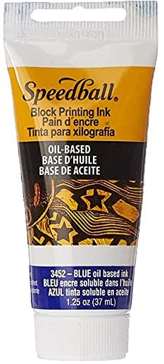 Speedball Oil-Based Block Printing Ink 37ml Blue