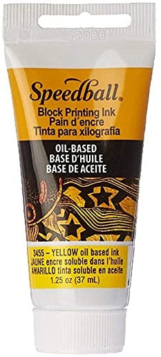 Speedball Oil-Based Block Printing Ink 37ml Yellow