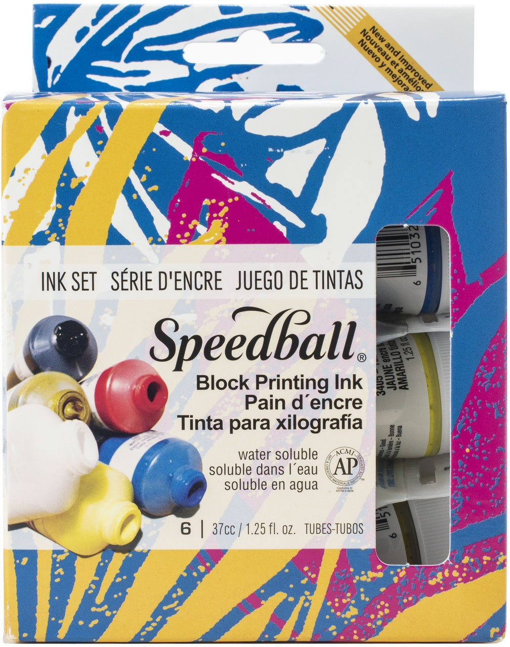 Speedball Basic Block Printing 6 Ink Set