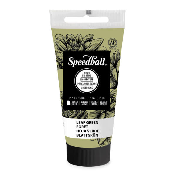 Speedball Water-Soluble Block Printing Ink Leaf Green 75ml (3561)