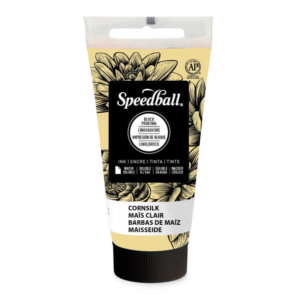 Speedball Water-Soluble Block Printing Ink Cornsilk 75ml (3562)