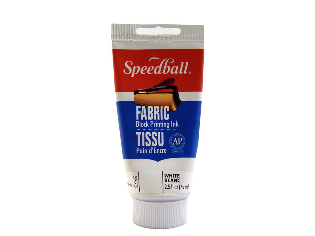 Speedball Fabric Block Printing Ink White 75ml (3573)