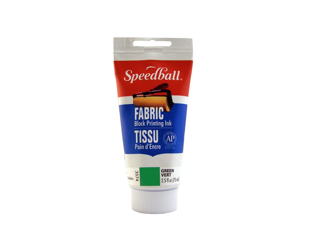 Speedball Fabric Block Printing Ink Green 75ml (3574)