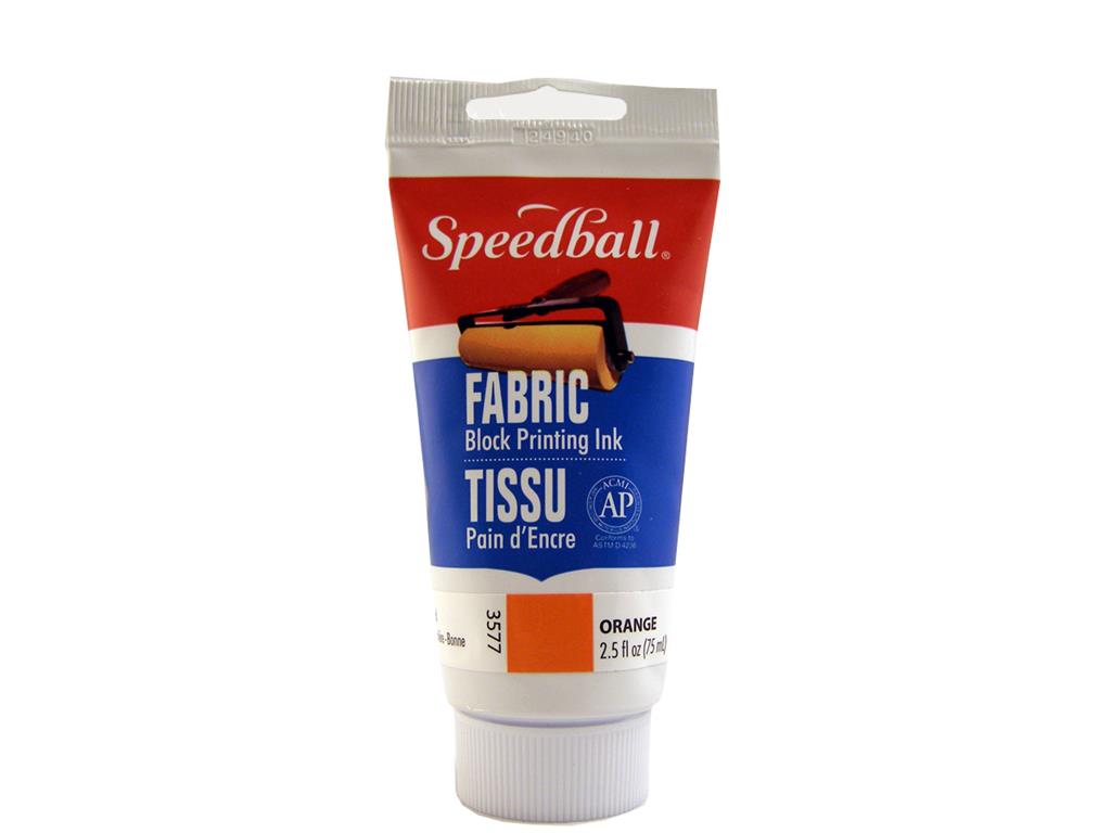 Speedball Fabric Block Printing Ink Orange 75ml (3577)