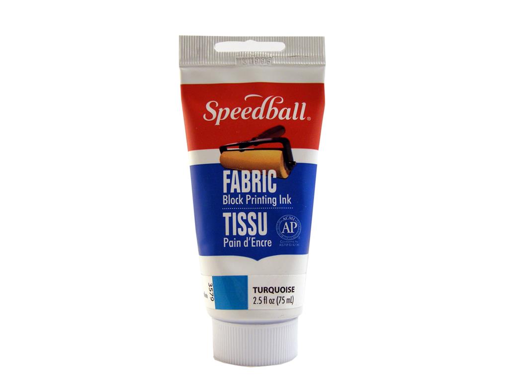 Speedball Fabric Block Printing Ink Turquoise 75ml (3579)