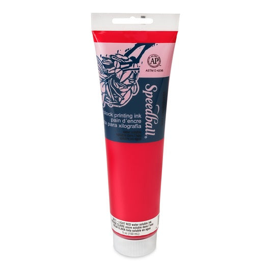 Speedball Water-Soluble Block Printing Ink Red 150ml (3601)