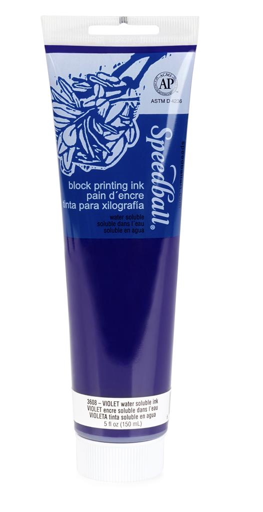 Speedball Water-Soluble Block Printing Ink Violet 150ml (3608)