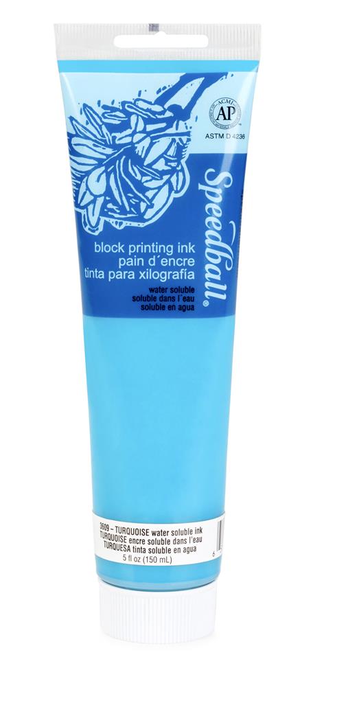 Speedball Water-Soluble Block Printing Ink Turquoise 150ml (3609)