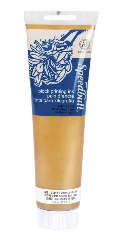 Speedball Water-Soluble Block Printing Ink Copper 150ml (3616)