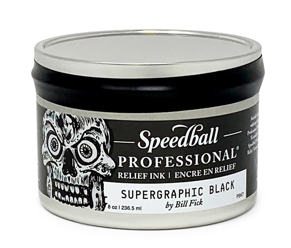 Speedball Professional Relief Ink Supergraphic Black 8oz (3940)