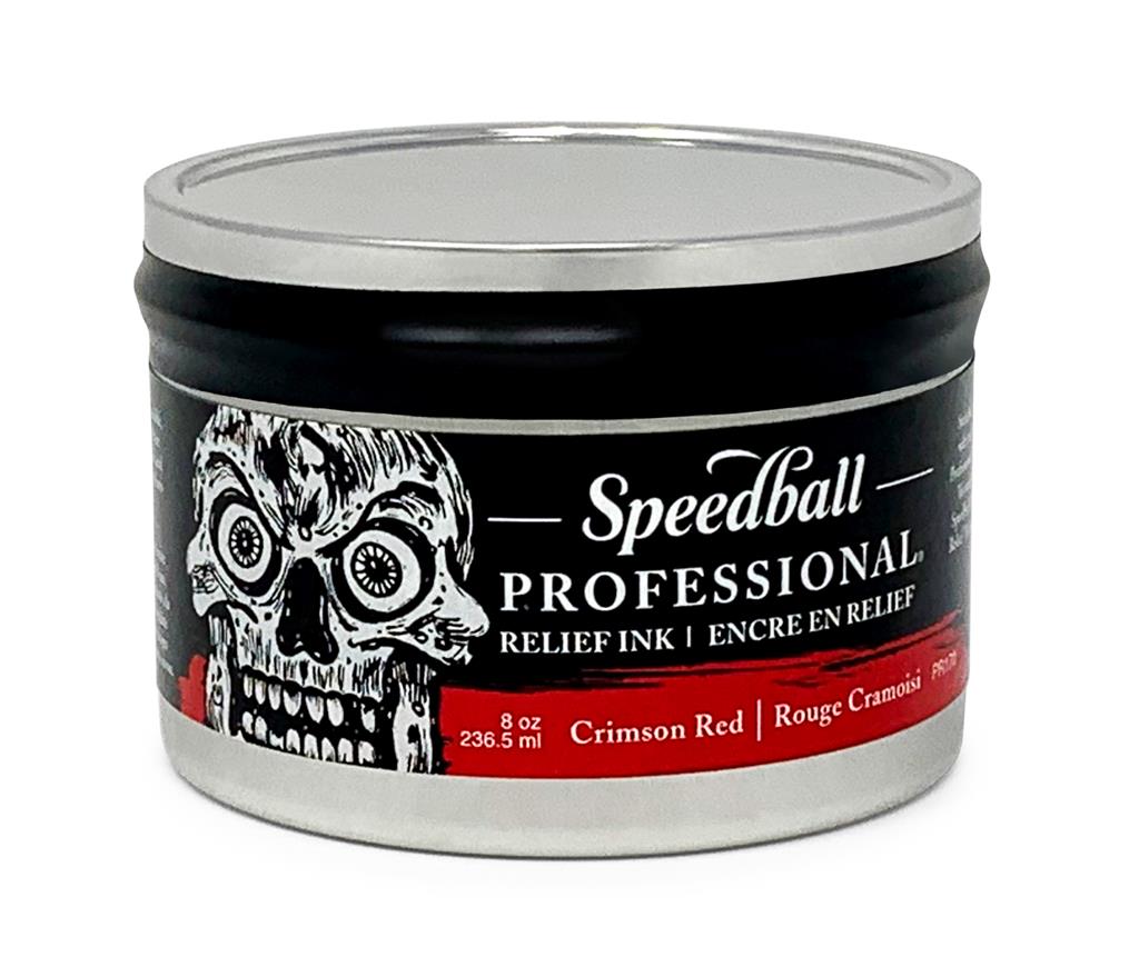 Speedball Professional Relief Ink Crimson Red 8oz (3941)