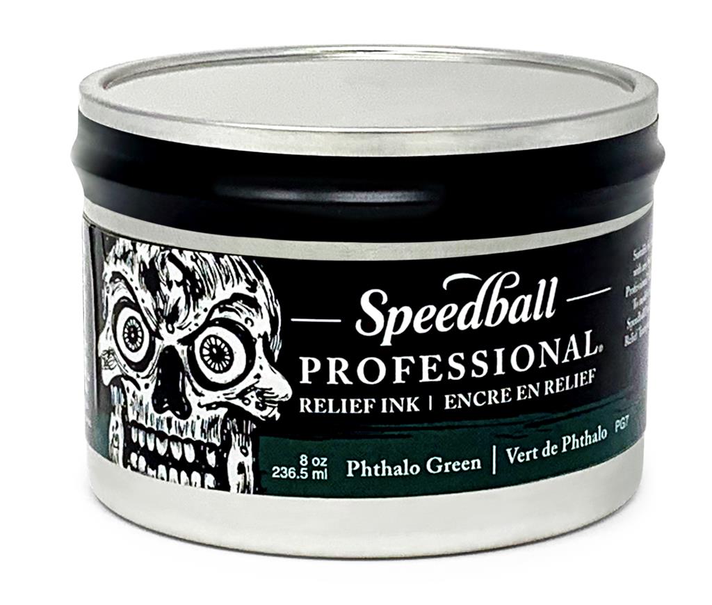 Speedball Professional Relief Ink Phthalo Green 8oz (3944)