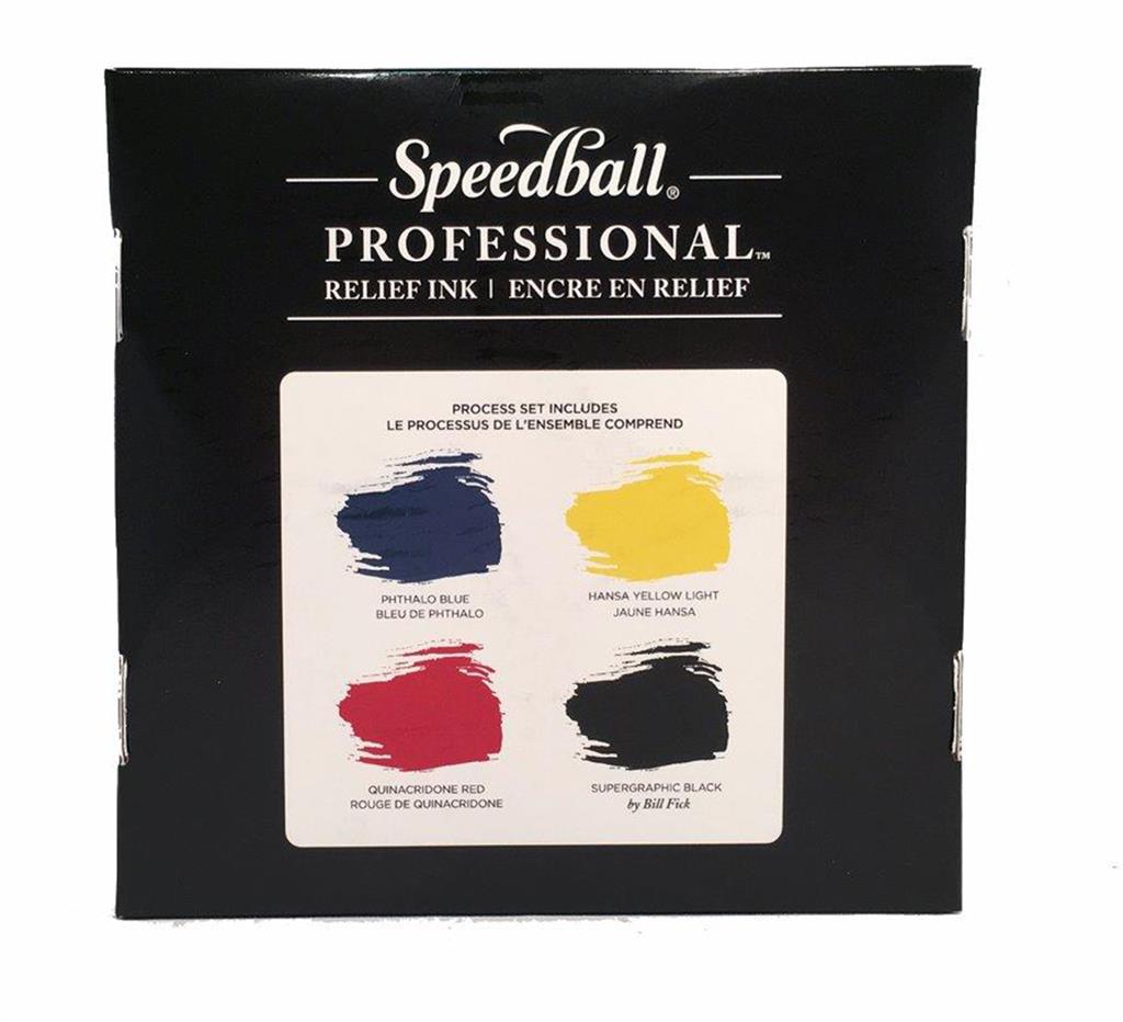 Speedball Professional Relief Ink 8oz 4 Ink Set