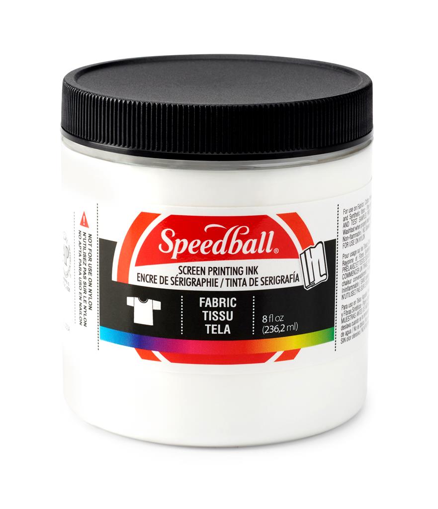 Speedball Fabric Screen Printing Ink White 8oz (4563)