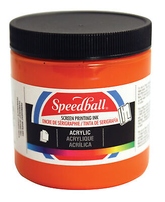 Speedball Acrylic Screen Printing Ink Orange 8oz (4624)