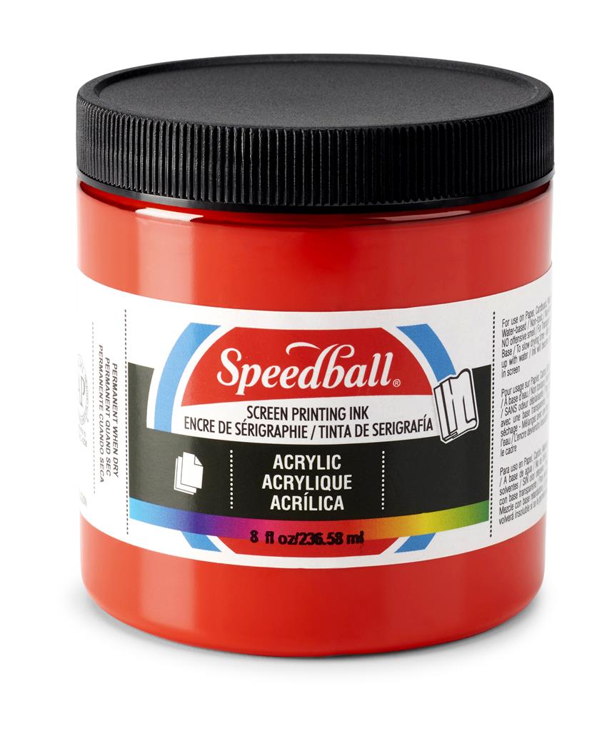 Speedball Acrylic Screen Printing Ink Medium Red 8oz (4626)