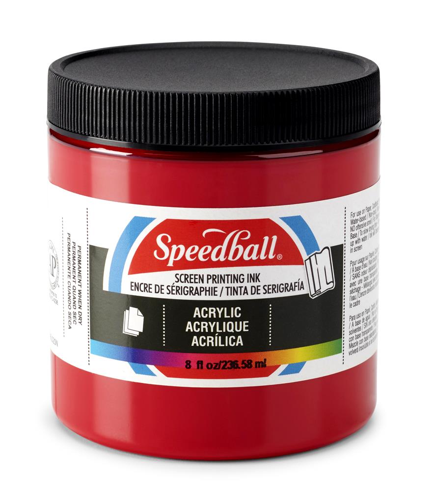 Speedball Acrylic Screen Printing Ink Dark Red 8oz (4627)