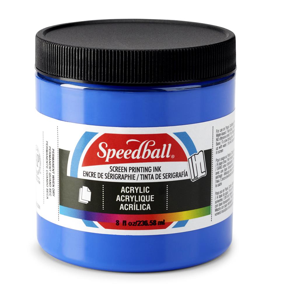 Speedball Acrylic Screen Printing Ink Ultra Blue 8oz (4631)