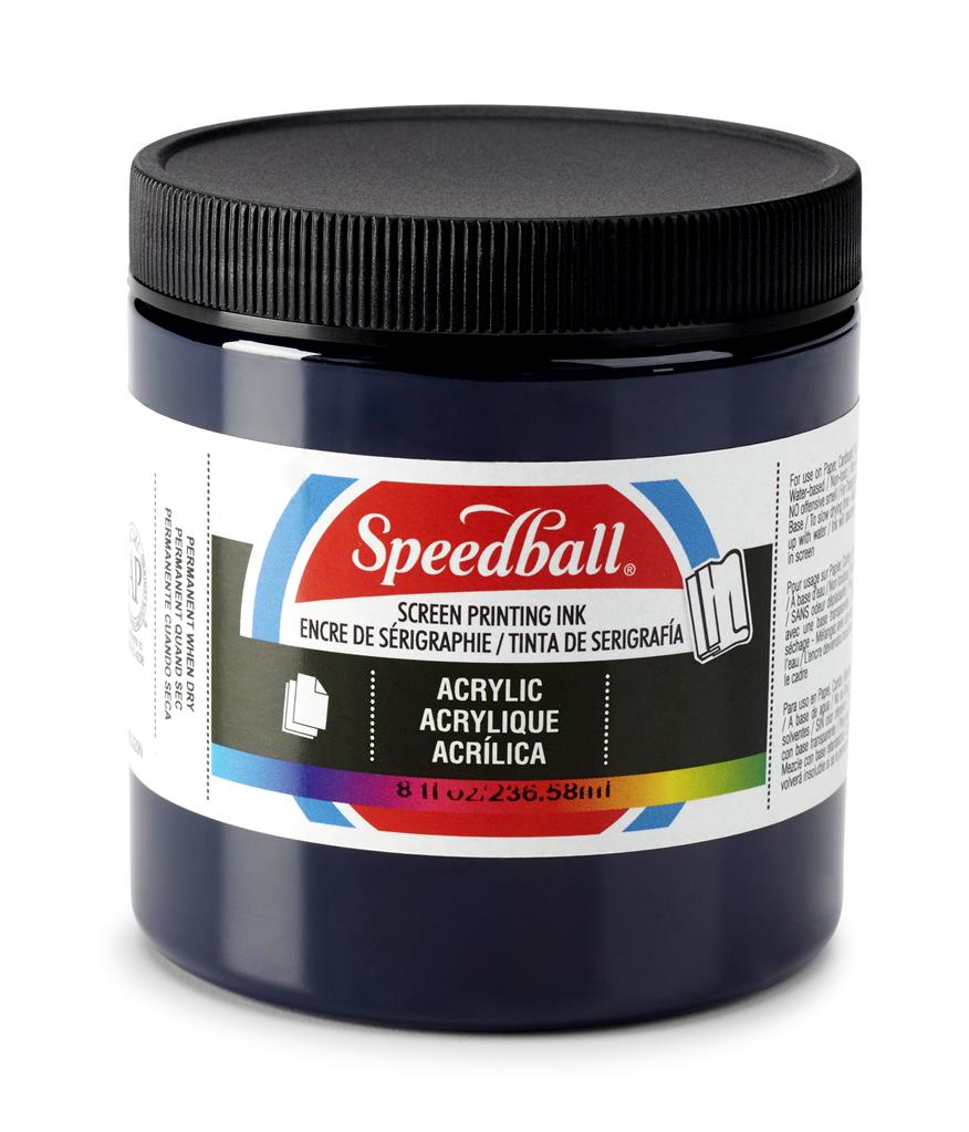 Speedball Acrylic Screen Printing Ink Dark Blue 8oz (4632)