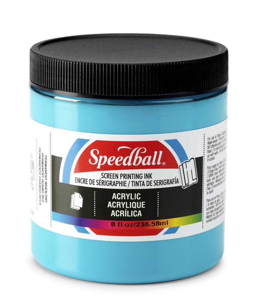 Speedball Acrylic Screen Printing Ink Peacock Blue 8oz (4633)