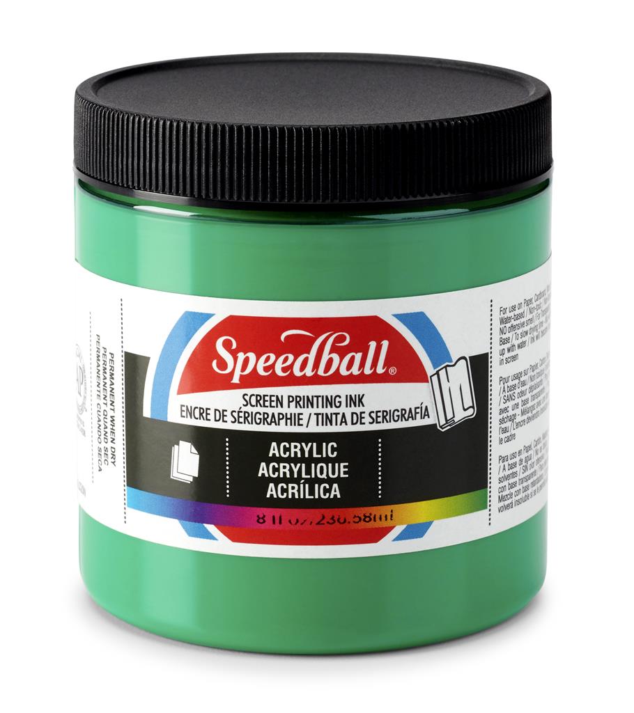 Speedball Acrylic Screen Printing Ink Emerald Green 8oz (4634)