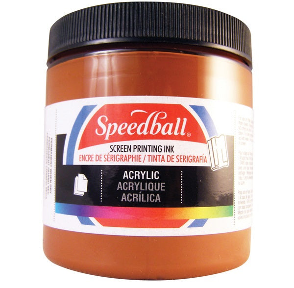 Speedball Acrylic Screen Printing Ink Brown 8oz (4636)