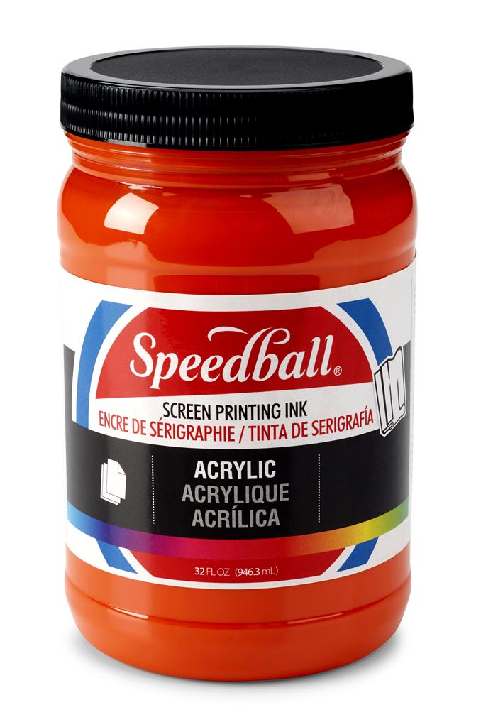 Speedball Acrylic Screen Printing Ink Orange 32oz (4644)