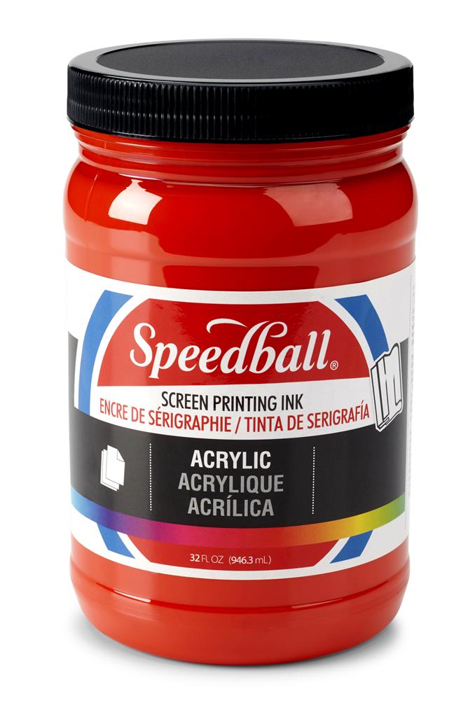 Speedball Acrylic Screen Printing Ink Fire Red 32oz (4645)