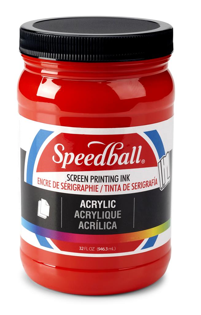 Speedball Acrylic Screen Printing Ink Medium Red 32oz (4646)