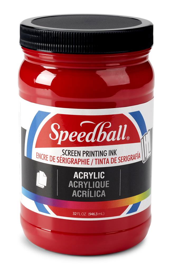 Speedball Acrylic Screen Printing Ink Dark Red 32oz (4647)