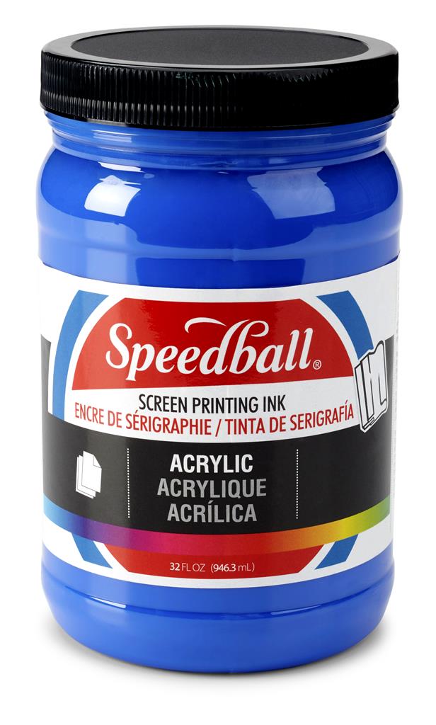 Speedball Acrylic Screen Printing Ink Ultra Blue 32oz (4651)