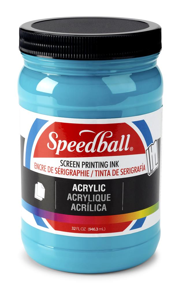 Speedball Acrylic Screen Printing Ink Peacock Blue 32oz (4653)